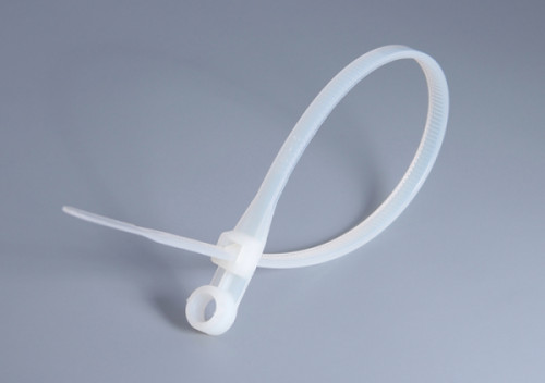 Хомут нейлоновый Eletec 200х3,6 бесцветный, с отверстием (100 шт)