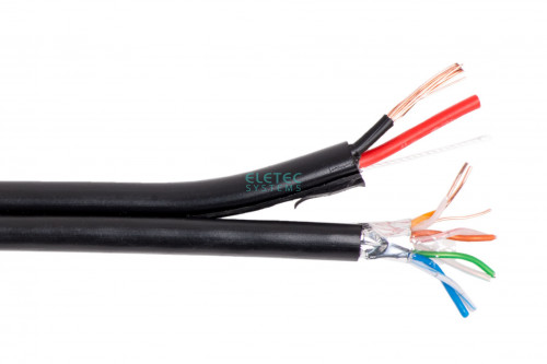 Кабель комб. UTP 5E 4x2x0.5 + 2x0.75 outdoor, 200 м