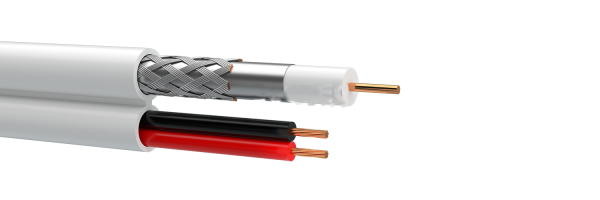 Кабель комбинированный Eletec RG59 ССА+2x0.75, плоский, 200 м Кабель комбинированный Eletec RG59 ССА+2x0.75, плоский, 200 м