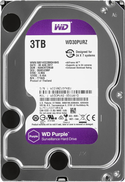 Жесткий диск WD Purple WD30PURZ