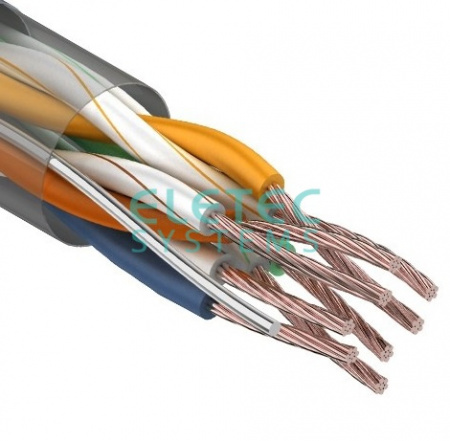 Кабель Eletec UTP 5E 4x2xAWG24, STRANDED (многопроволочные жилы), 305 м, медь