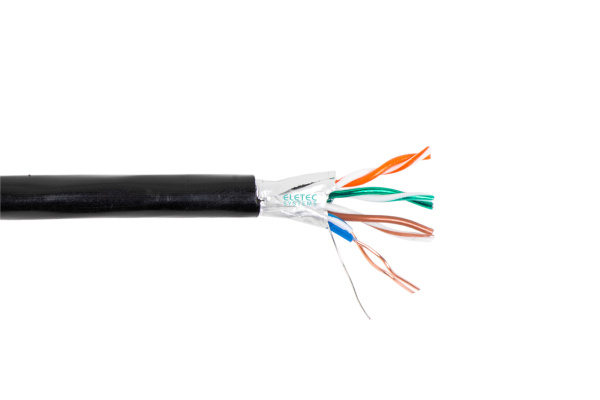 Кабель Eletec FTP 6A 4x2xAWG23, наружный, 305м, медь