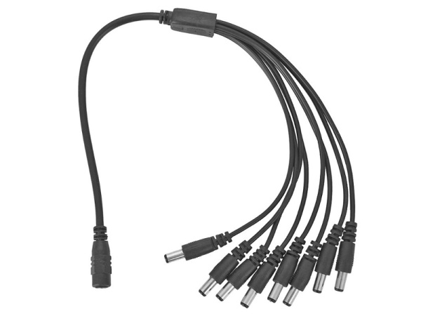 Разветвитель питания  на 8 штекеров DC