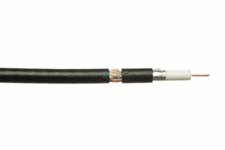 Кабель Eletec RG-6U 75 Ом, CU (64%) outdoor, черный, 200 м