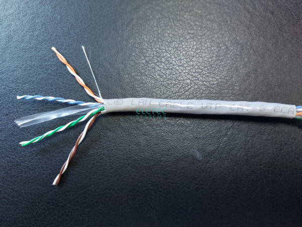 Кабель Eletec UTP 6 4x2xAWG23, эконом, 305м, CCA Кабель Eletec UTP 6 4x2xAWG23, эконом, 305м, CCA