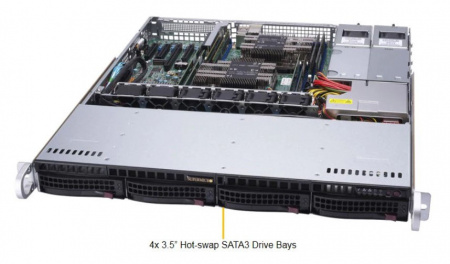 Платформа SuperMicro SYS-6019P-MTR 1G 2P 2x800W