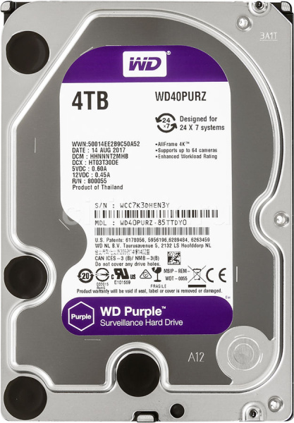 Жесткий диск WD Purple WD40PURZ