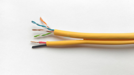 Кабель комб. UTP 5E 4x2x0.5 + 2x0.75 LSZH, 200 м