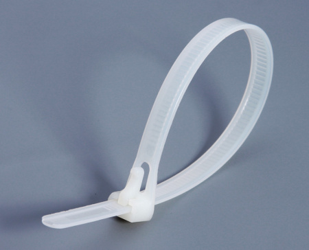 Хомут нейлоновый Eletec многоразовый 200х7,2 бесцветный (100 шт)
